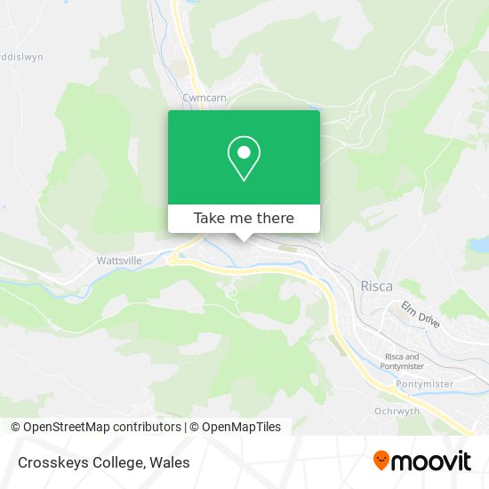 Crosskeys College map