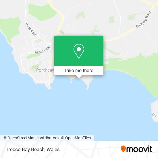 Trecco Bay Beach map