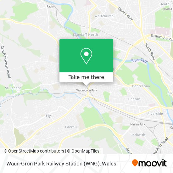 Waun-Gron Park Railway Station (WNG) map