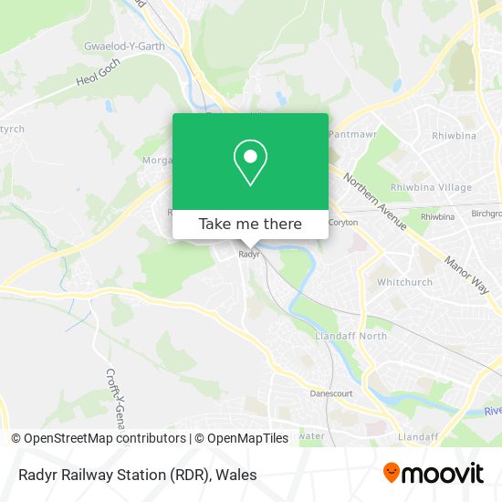 Radyr Railway Station (RDR) map
