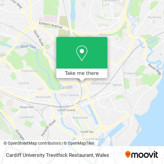 Cardiff University Trevithick Restaurant map