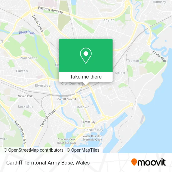 Cardiff Territorial Army Base map