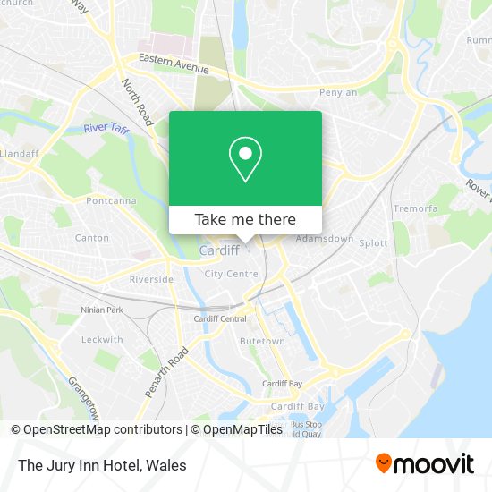 The Jury Inn Hotel map