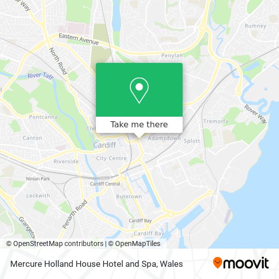 Mercure Holland House Hotel and Spa map