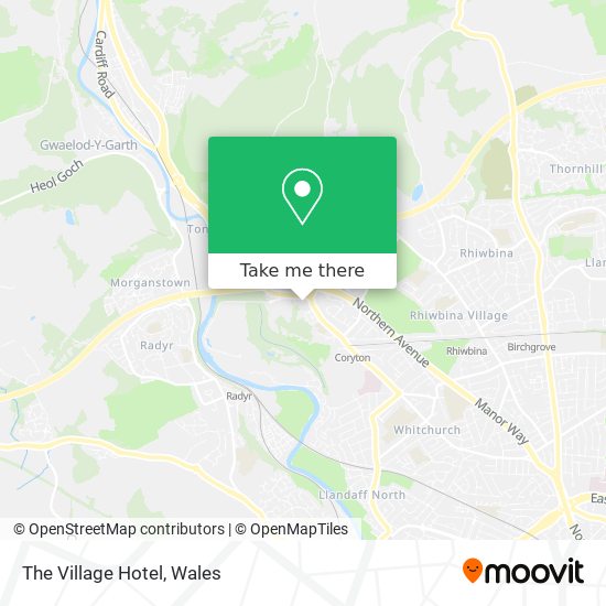 The Village Hotel map