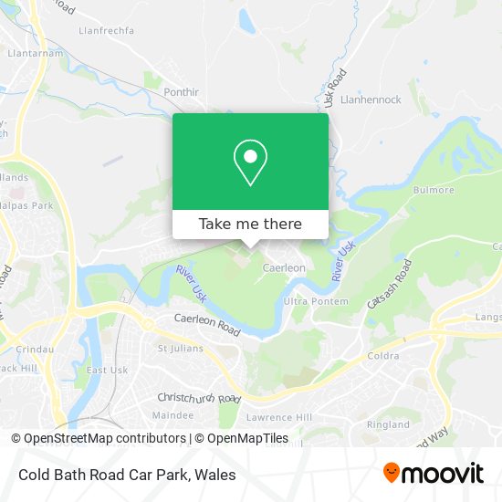Cold Bath Road Car Park map