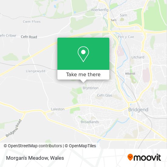 Morgan's Meadow map