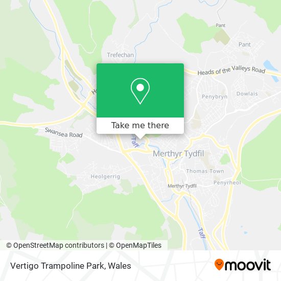 Vertigo Trampoline Park map