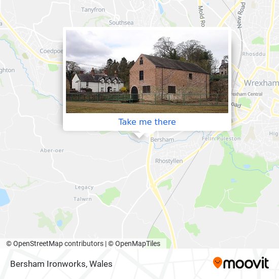 Bersham Ironworks map