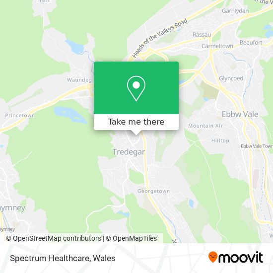 Spectrum Healthcare map