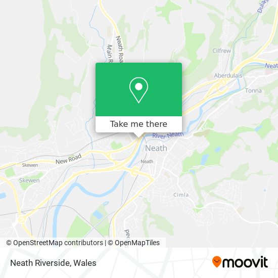 Neath Riverside map