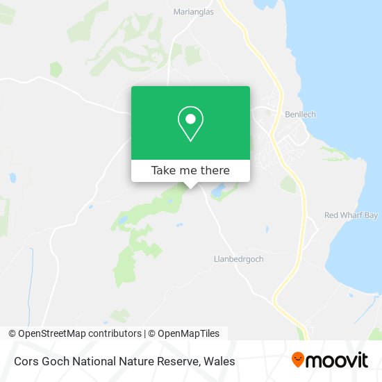 Cors Goch National Nature Reserve map
