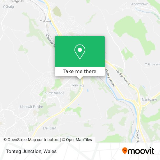 Tonteg Junction map