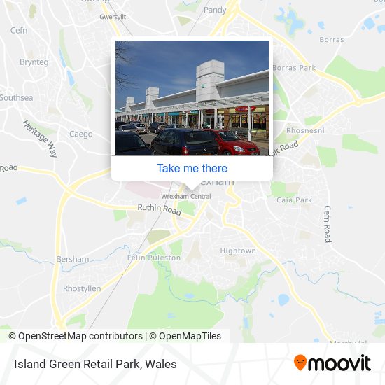Island Green Retail Park map