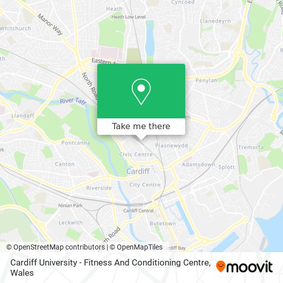 Cardiff University - Fitness And Conditioning Centre map