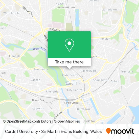 Cardiff University - Sir Martin Evans Building map