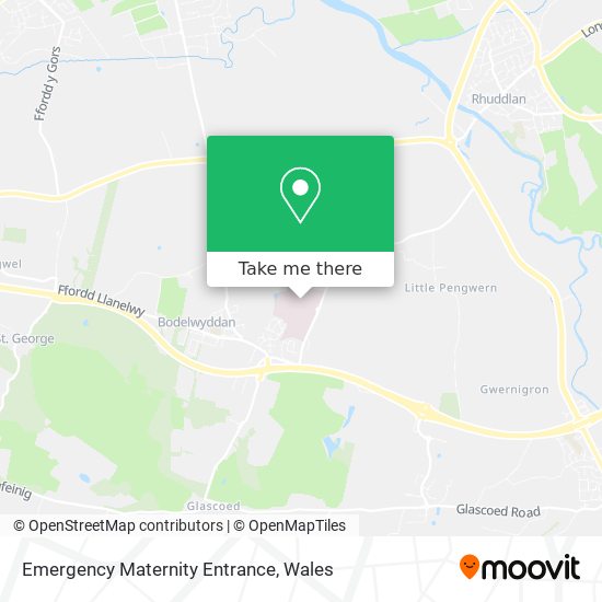 Emergency Maternity Entrance map