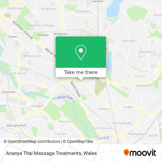 Ananya Thai Massage Treatments map