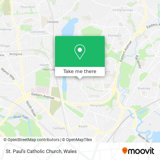 St. Paul's Catholic Church map