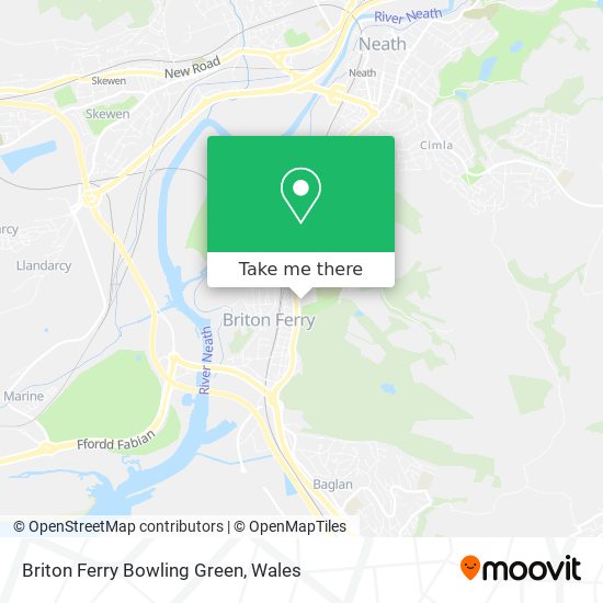 Briton Ferry Bowling Green map