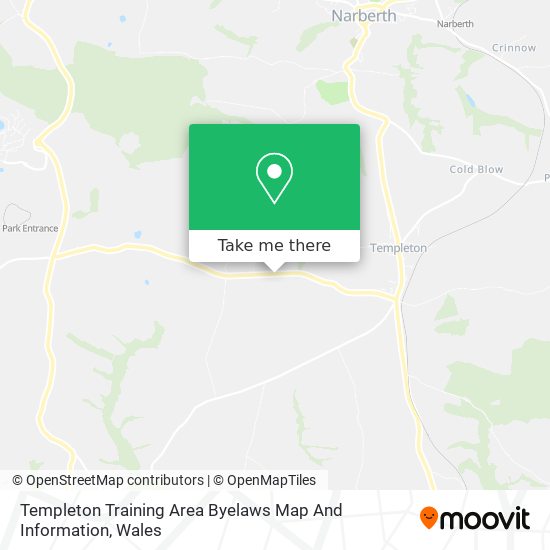Templeton Training Area Byelaws Map And Information map