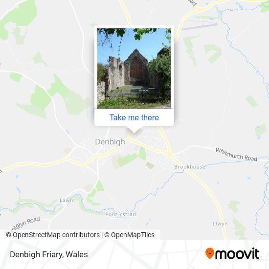 Denbigh Friary map