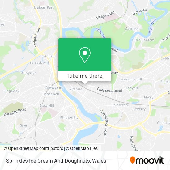 Sprinkles Ice Cream And Doughnuts map
