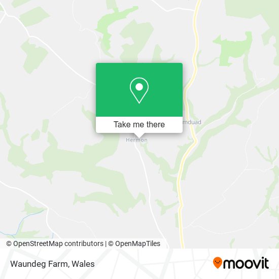 Waundeg Farm map