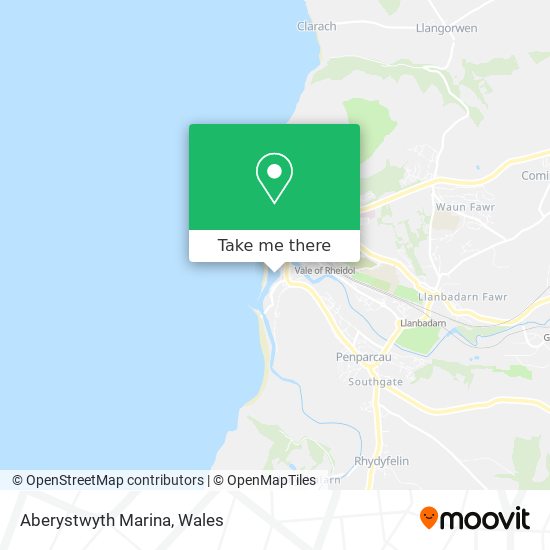 Aberystwyth Marina map