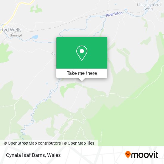 Cynala Isaf Barns map
