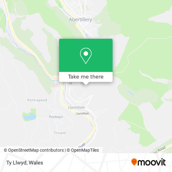 Ty Llwyd map