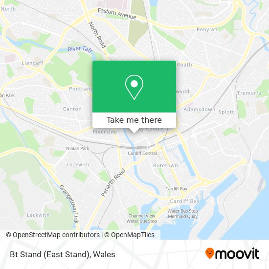Bt Stand (East Stand) map