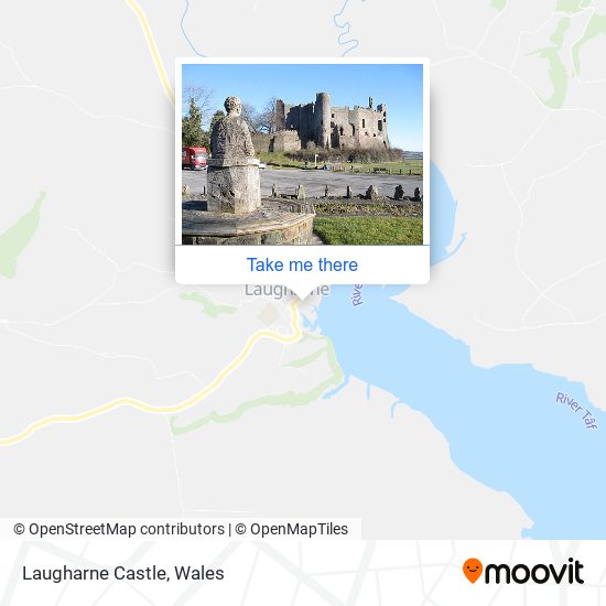 Laugharne Castle map