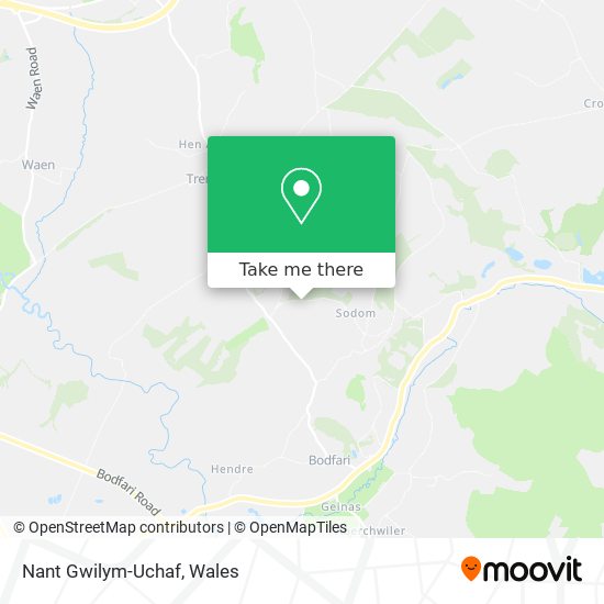 Nant Gwilym-Uchaf map