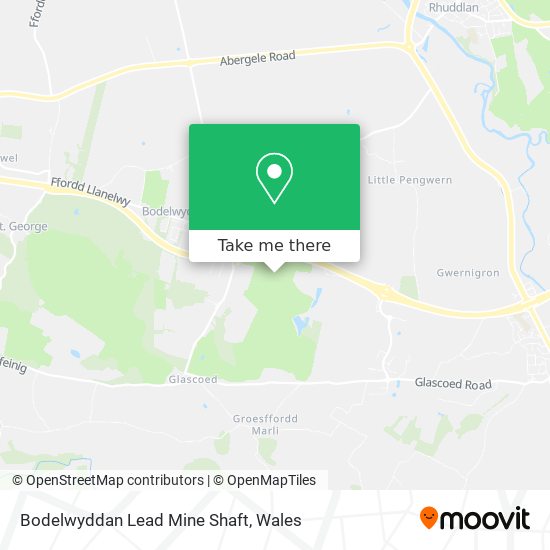 Bodelwyddan Lead Mine Shaft map