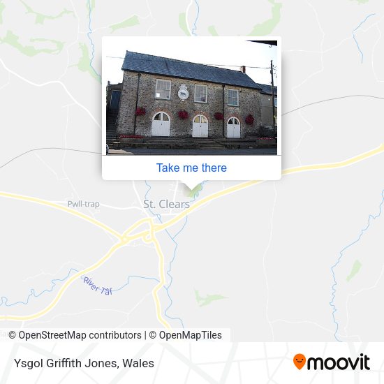 Ysgol Griffith Jones map