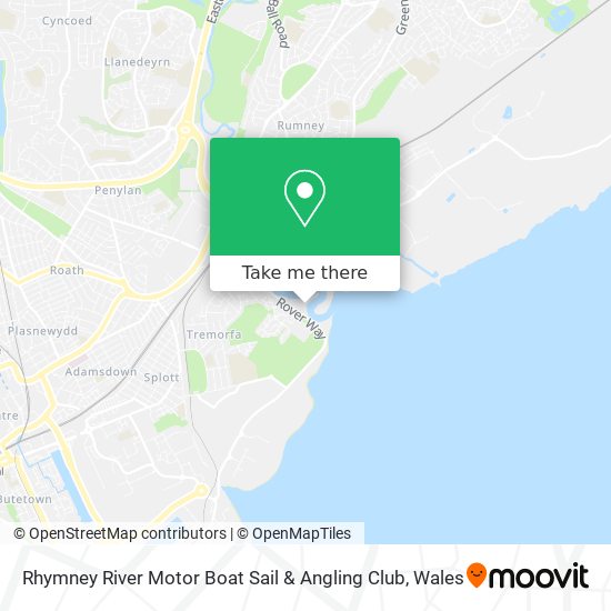 Rhymney River Motor Boat Sail & Angling Club map
