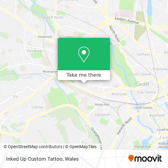 Inked Up Custom Tattoo map