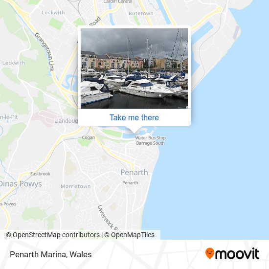 Penarth Marina map