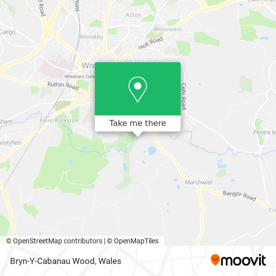Bryn-Y-Cabanau Wood map