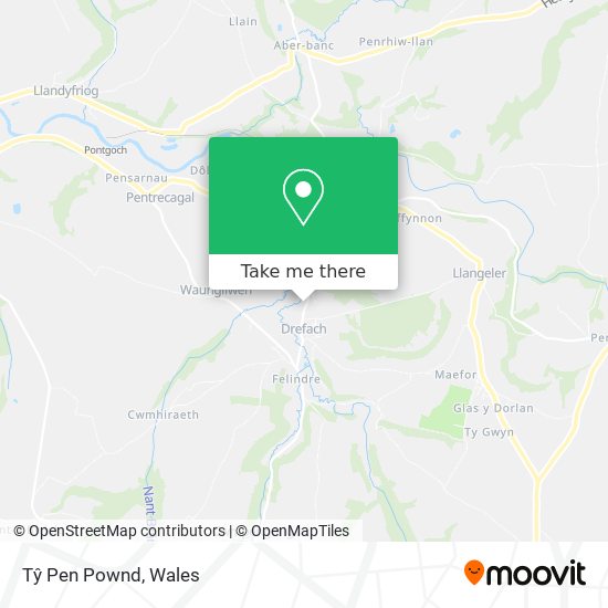 Tŷ Pen Pownd map
