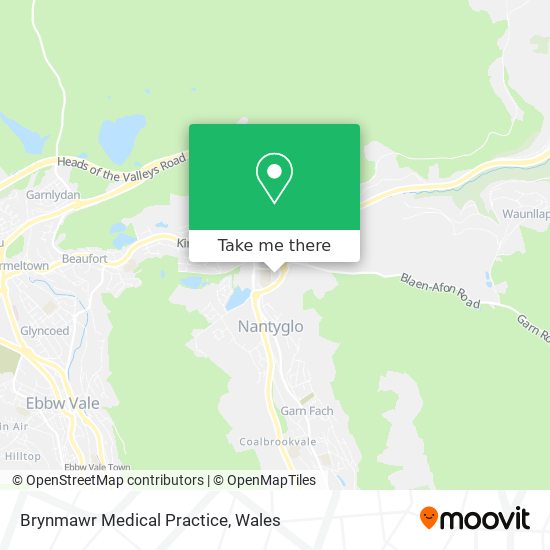 Brynmawr Medical Practice map