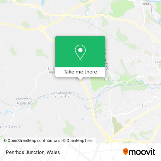 Penrhos Junction map