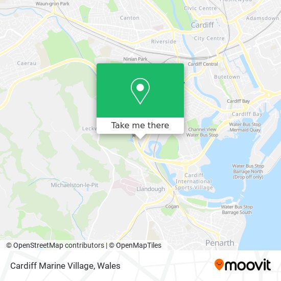 Cardiff Marine Village map