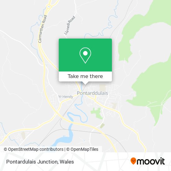 Pontardulais Junction map