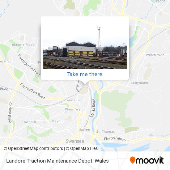 Landore Traction Maintenance Depot map