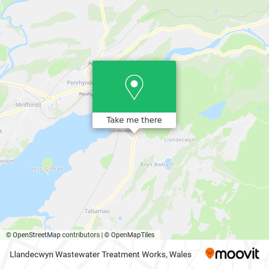 Llandecwyn Wastewater Treatment Works map