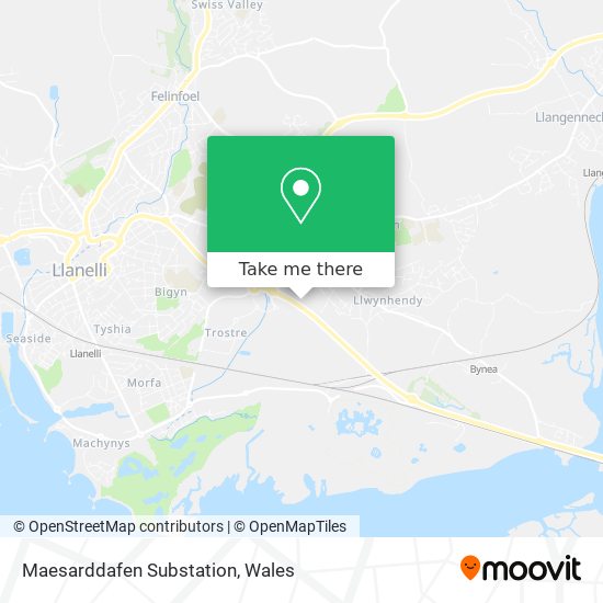 Maesarddafen Substation map
