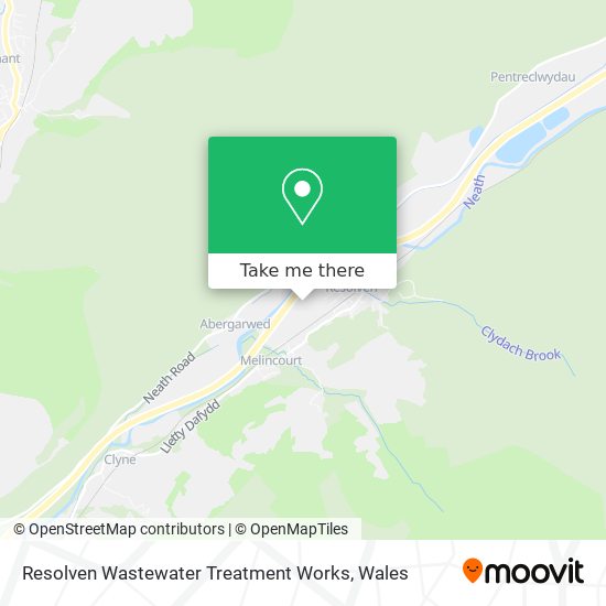Resolven Wastewater Treatment Works map