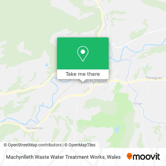 Machynlleth Waste Water Treatment Works map